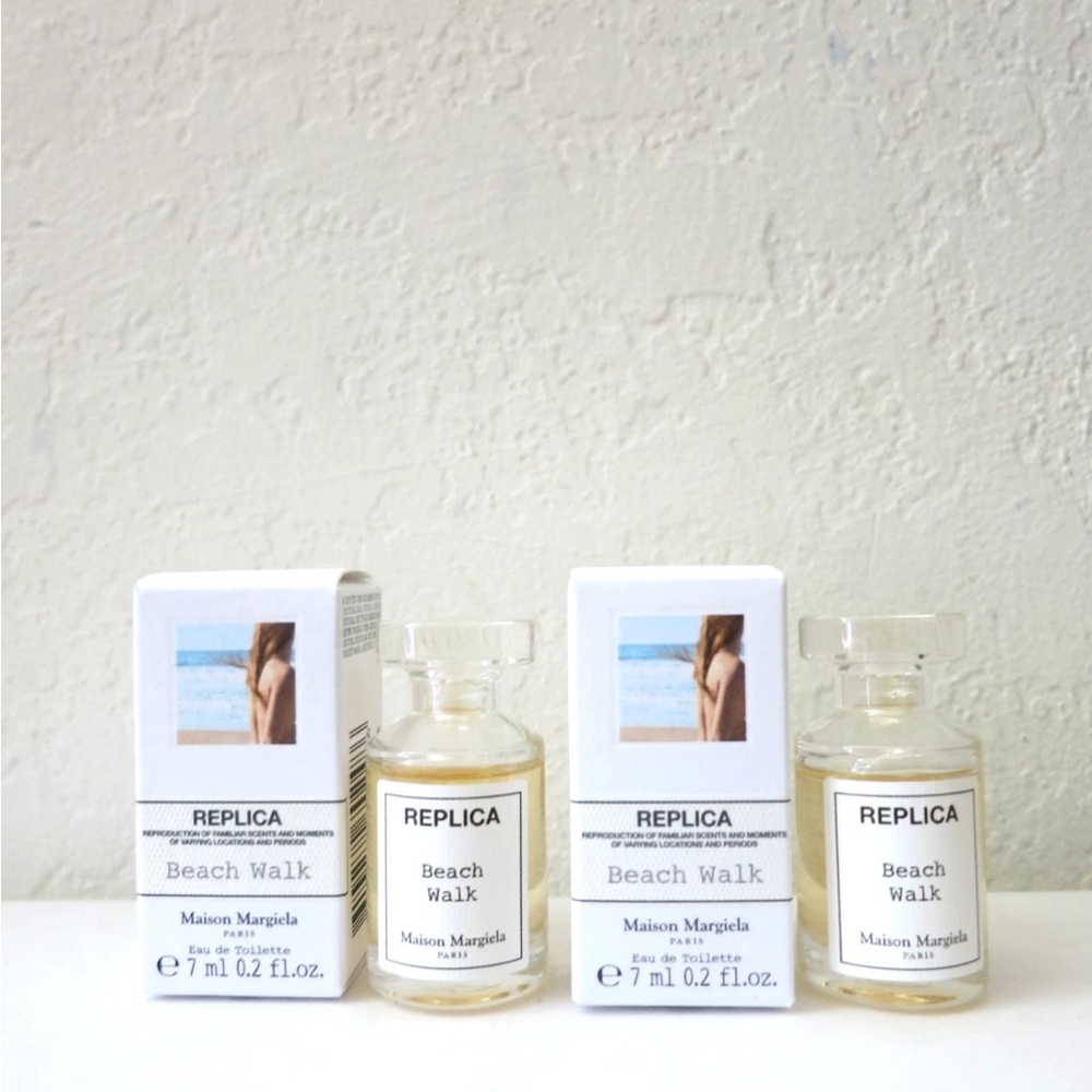 Lot of (2) Maison Martin Margiela REPLICA EDT Perfume Travel Mini Beach Walk 7mL